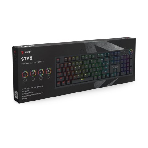 Klawiatura mechaniczna STYX Outemu Brown Hot Swap RGB Klawiatura mechaniczna STYX Outemu Brown Hot Swap RGB