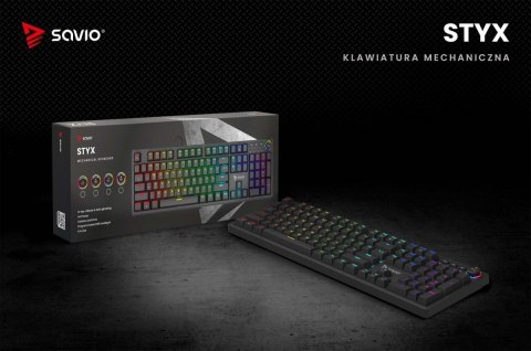 Klawiatura mechaniczna STYX Outemu Brown Hot Swap RGB Klawiatura mechaniczna STYX Outemu Brown Hot Swap RGB