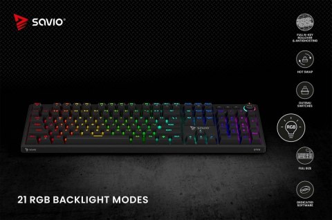 Klawiatura mechaniczna STYX Outemu Brown Hot Swap RGB Klawiatura mechaniczna STYX Outemu Brown Hot Swap RGB