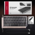 Klawiatura HMC-KB-NRD USB-C 5Gbps z wieloportowy hub 9in1, SD/microSD, 3x USB-A, HDMI 4K/60Hz, PD 100W, Audio, Nordic layout, 60