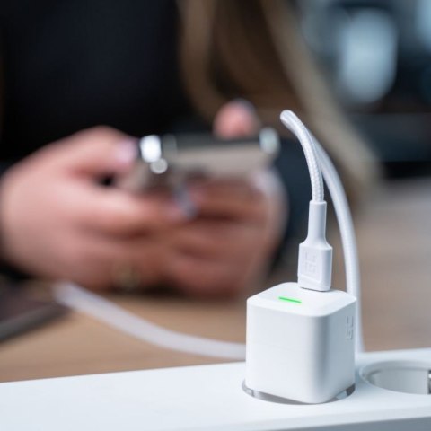 Kabel PowerStream USB-C do Lightning 1m MFI, PD, biały Kabel PowerStream USB-C do Lightning 1m MFI, PD, biały