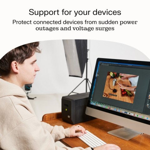 Zasilacz awaryjny UPS 600W/1000VA modyfikowana sinusoida Zasilacz awaryjny UPS 600W/1000VA modyfikowana sinusoida
