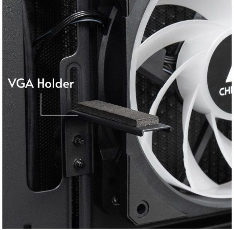 Obudowa GT-01B-OP VISTA Midi 3x ARGB Fans Obudowa GT-01B-OP VISTA Midi 3x ARGB Fans
