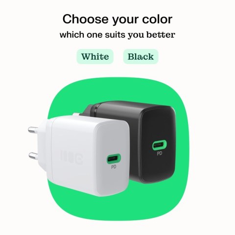 Ładowarka sieciowa USB 30W 1x USB-C BIAŁA Ładowarka sieciowa USB 30W 1x USB-C BIAŁA