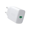 Ładowarka sieciowa USB 30W 1x USB-C BIAŁA