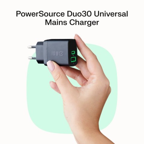 Ładowarka sieciowa USB 30W 1x USB-C CZARNA Ładowarka sieciowa USB 30W 1x USB-C CZARNA