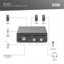 Przełącznik KVM, 2 portowy, 4K 60Hz, 2xDisplayPort IN, 1xDisplayPort OUT, 2xUSB, 2xAudio IN&OUT