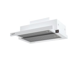 Kaptur teleskopowy CATA CAMPANA TFH 6830 GWH Klasa efektywności energetycznej A+++ Szerokość 60 cm 795 m3/h Sterowanie dotykowe 