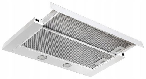 Okap teleskopowy podszafkowy CIARKO SL-NT 60 Biały Glass front białe szkło