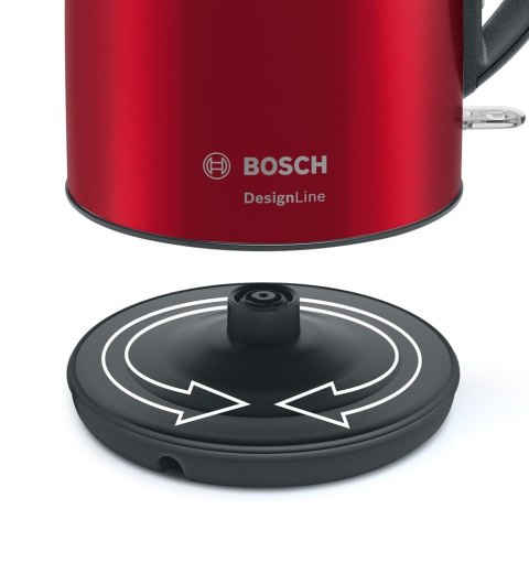 Bosch TWK3P424 czajnik elektryczny 1,7 l 2400 W Szary, Czerwony Bosch TWK3P424 czajnik elektryczny 1,7 l 2400 W Szary, Czerwony