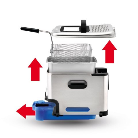 Frytkownica Tefal FR8040, pojemność 3,5l, kolor Schwarz, stal nierdzewna, moc 2300W, wymiary 34,8 cm x 46,4 cm Frytkownica Tefal FR8040, pojemność 3,5l, kolor Schwarz, stal nierdzewna, moc 2300W, wymiary 34,8 cm x 46,4 cm