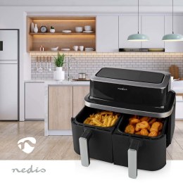 Frytkownica beztłuszczowa Nedis 2x4,2l KAAF320BK