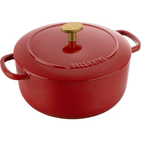 Garnek żeliwny okrągły BALLARINI BELLAMONTE 2.6 ltr, czerwony