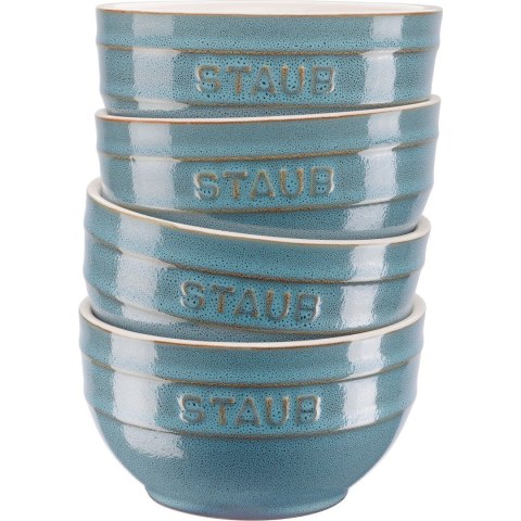 Staub Ceramique Zestaw misek 0,7 l Okrągły Ceramika Turkusowy 4 szt. Staub Ceramique Zestaw misek 0,7 l Okrągły Ceramika Turkusowy 4 szt.