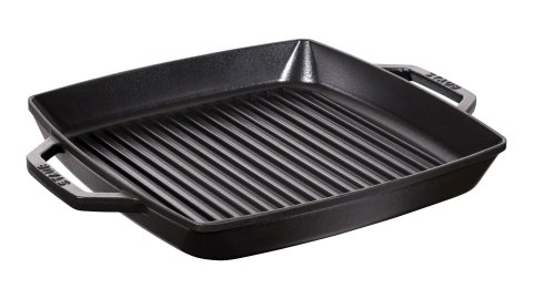 Patelnia żeliwna STAUB 40511-783-0 kwadratowa grillowa z dwoma uchwytami 33cm czarny Patelnia żeliwna STAUB 40511-783-0 kwadratowa grillowa z dwoma uchwytami 33cm czarny