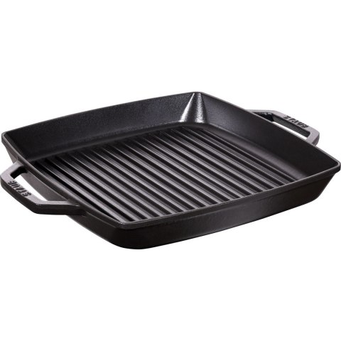 Patelnia żeliwna STAUB 40511-783-0 kwadratowa grillowa z dwoma uchwytami 33cm czarny Patelnia żeliwna STAUB 40511-783-0 kwadratowa grillowa z dwoma uchwytami 33cm czarny