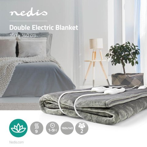 Koc elektryczny Nedis 160x140cm PEBL130CWT2 Koc elektryczny Nedis 160x140cm PEBL130CWT2