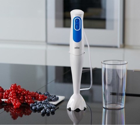 Braun MQ 3000 Smoothie 0,6 l Blender immersyjny 700 W Niebieski, Biały Braun MQ 3000 Smoothie 0,6 l Blender immersyjny 700 W Niebieski, Biały