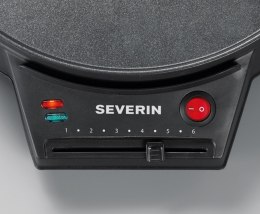 SEVERIN NALEŚNIKARKA, KOL. CZARNY, ŚRED. 30 CM, Z ŁOPATKĄ DO CIASTA, BEZSTOPNIOWY REGULATOR TEMP., MOC 1000W CM2198