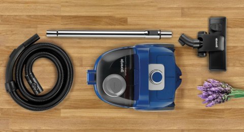 Odkurzacz Gorenje VCEA01GACBUCY bezworkowy, moc 800 W, pojemność kurzu 2.2 L, kolor niebieski Odkurzacz Gorenje VCEA01GACBUCY bezworkowy, moc 800 W, pojemność kurzu 2.2 L, kolor niebieski