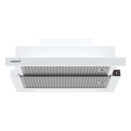 Kaptur teleskopowy CATA CAMPANA TFH 6830 GWH Klasa efektywności energetycznej A+++ Szerokość 60 cm 795 m3/h Sterowanie dotykowe Kaptur teleskopowy CATA CAMPANA TFH 6830 GWH Klasa efektywności energetycznej A+++ Szerokość 60 cm 795 m3/h Sterowanie dotykowe