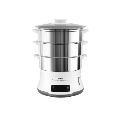 Tefal Convenient Series Deluxe VC502D szybkowar parowy 3 kosz. Blat 900 W Stal nierdzewna, Biały Tefal Convenient Series Deluxe VC502D szybkowar parowy 3 kosz. Blat 900 W Stal nierdzewna, Biały