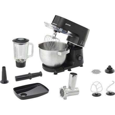 Maszyna kuchenna Gorenje MMC1000SCB 1000 W Liczba biegów: 12 Pojemność misy 6 L Maszyna kuchenna Gorenje MMC1000SCB 1000 W Liczba biegów: 12 Pojemność misy 6 L