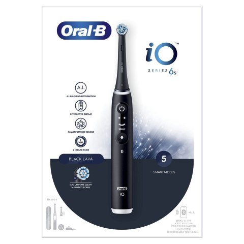 Oral-B iO 6 Dorosły Wibrująca szczoteczka do zębów Czarny Oral-B iO 6 Dorosły Wibrująca szczoteczka do zębów Czarny