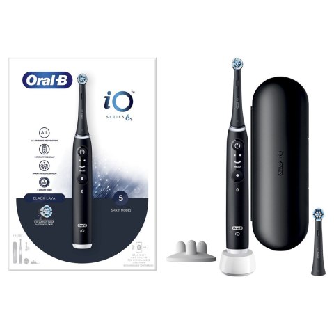 Oral-B iO 6 Dorosły Wibrująca szczoteczka do zębów Czarny Oral-B iO 6 Dorosły Wibrująca szczoteczka do zębów Czarny