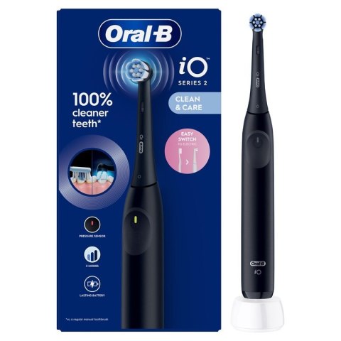 Oral-B iO2 Elektrinis Dantu Šepetelis Night Juodas Oral-B iO2 Elektrinis Dantu Šepetelis Night Juodas