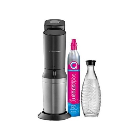 Saturator SodaStream Crystal 3 0 Promopack QC Schwarz z 3 szklanymi butelkami