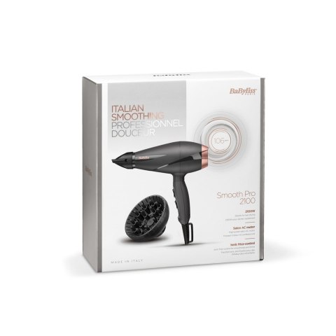 BaByliss Smooth Pro 2100 2100 W Czarny, Różowe złoto BaByliss Smooth Pro 2100 2100 W Czarny, Różowe złoto