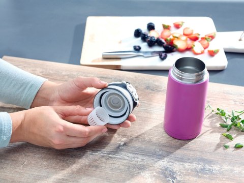 Kubek termiczny Flip 350 ml, purpurowy 3246 LEIFHEI Kubek termiczny Flip 350 ml, purpurowy 3246 LEIFHEI