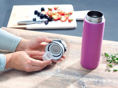 Kubek termiczny Flip 600 ml purpurowy 3274 LEIFHEIT Kubek termiczny Flip 600 ml purpurowy 3274 LEIFHEIT