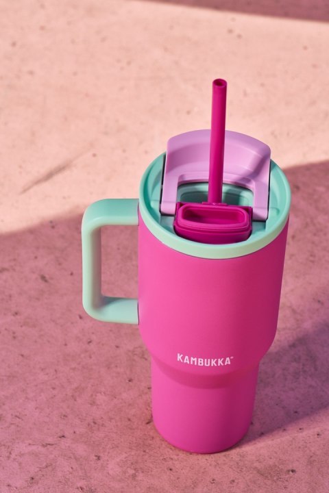Kubek termiczny z teleskopową słomką Kambukka Rio Tumbler 950ml Bubblegum Mint Kubek termiczny z teleskopową słomką Kambukka Rio Tumbler 950ml Bubblegum Mint