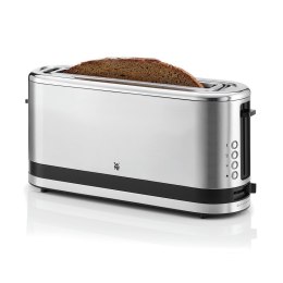 Toster WMF, 2 krążki, kolor srebrny, stal szlachetna, moc 900 W, napięcie wejściowe AC 220-240 V, częstotliwość 50/60 Hz, szerok