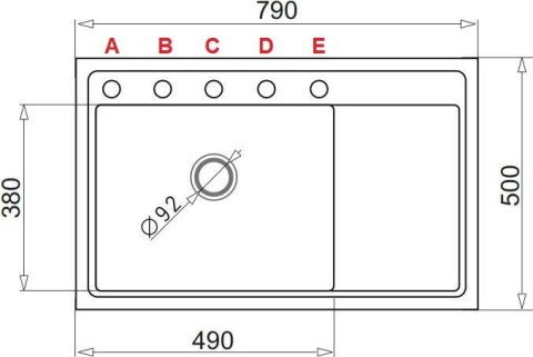 Zlewozmywak granitowy PYRAMIS CAMEA (79x50) 1B 1D L 070058501 karbon Zlewozmywak granitowy PYRAMIS CAMEA (79x50) 1B 1D L 070058501 karbon