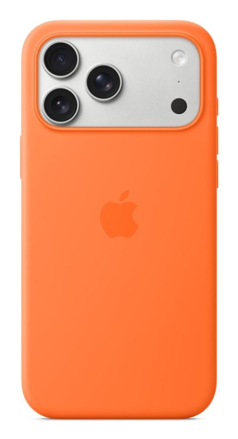 Apple iPhone 17 Pro Max Silicone Case with MagSafe - Orange Apple iPhone 17 Pro Max Silicone Case with MagSafe - Orange