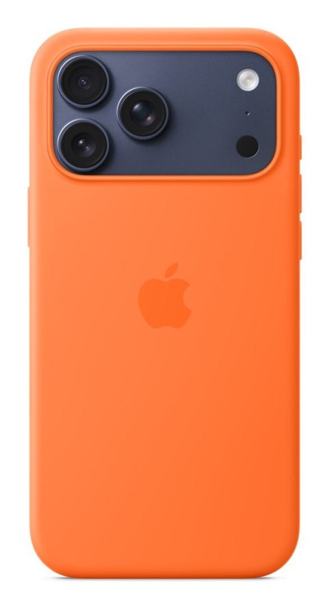 Apple iPhone 17 Pro Max Silicone Case with MagSafe - Orange Apple iPhone 17 Pro Max Silicone Case with MagSafe - Orange