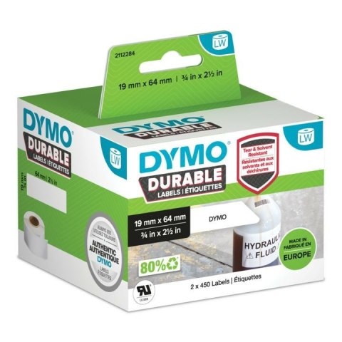 DYMO 2112284 etykiet do nadruku Biały Samoprzylepne etykiety do drukowania DYMO 2112284 etykiet do nadruku Biały Samoprzylepne etykiety do drukowania