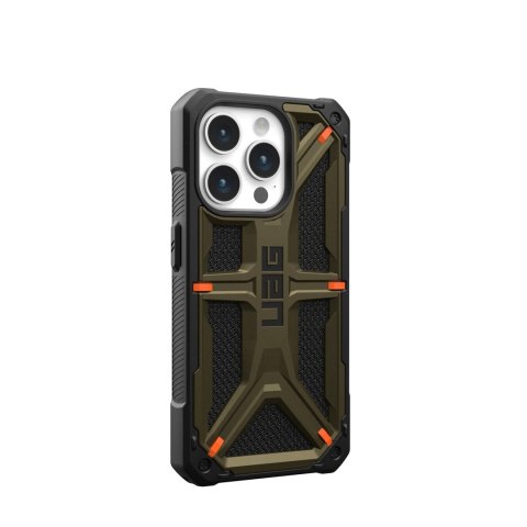 Etui UAG Urban Armor Gear Monarch Case iPhone 15 Pro kevlar element grün Etui UAG Urban Armor Gear Monarch Case iPhone 15 Pro kevlar element grün