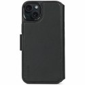 Etui z portfelem do Apple iPhone 15 Plus, 6.7", czarne, 3 kieszenie na karty