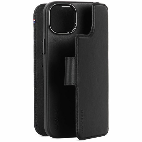 Etui z portfelem do Apple iPhone 15 Plus, 6.7", czarne, 3 kieszenie na karty Etui z portfelem do Apple iPhone 15 Plus, 6.7", czarne, 3 kieszenie na karty