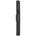 Etui z portfelem do Apple iPhone 15 Plus, 6.7", czarne, 3 kieszenie na karty
