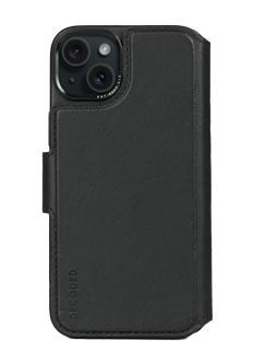 Etui z portfelem do Apple iPhone 15 Plus, 6.7", czarne, 3 kieszenie na karty Etui z portfelem do Apple iPhone 15 Plus, 6.7", czarne, 3 kieszenie na karty