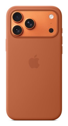 Silikonowe etui Apple iPhone 17 Pro Max z MagSafe (terakota)