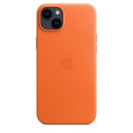Etui skórzane Apple z MagSafe Orange, do iPhone 14 Plus