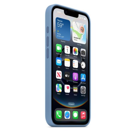 Silikonowe etui Apple iPhone 16e - zimowy niebieski | Jabłko Silikonowe etui Apple iPhone 16e - zimowy niebieski | Jabłko