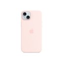 Silikonowe etui Apple z MagSafe Light Pink, do iPhone 15 Plus, MT143ZM/A