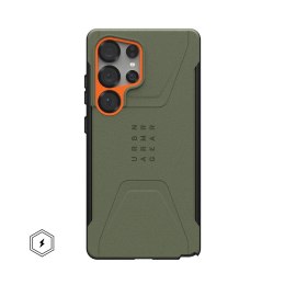 UAG Civilian Pro - obudowa Samsung Galaxy S25 Ultra 5G z modułem magnetycznym (oliwkowy/pomarańczowy)